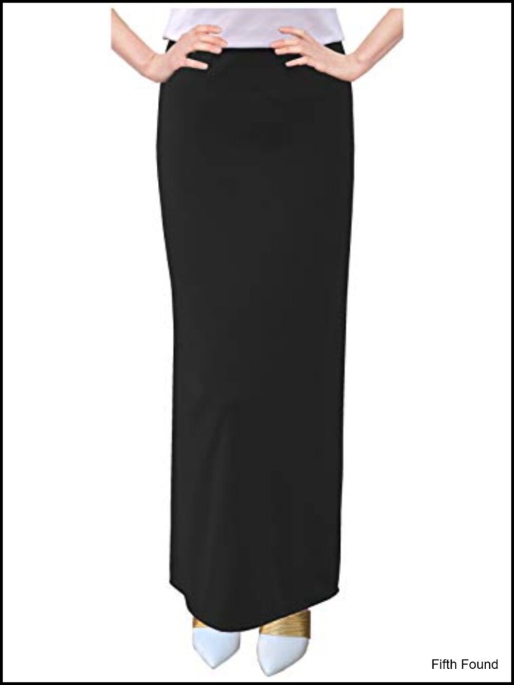 Women's Basic Modest 37" Below Knee Ankle Length Maxi Straight Skirt